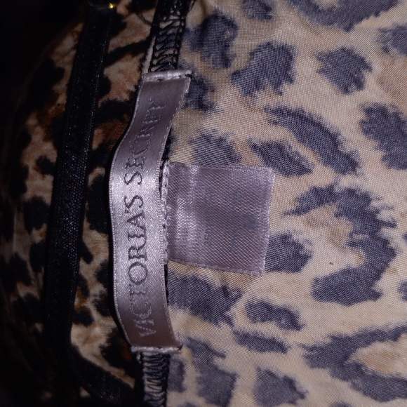 Victoria's Secret Black Lace Cheetah Nightie - Picture 3 of 9